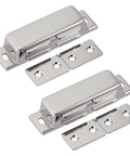 Push To Open Magnetic Cabinet Catches Two Pack Stainless Steel Heavy Duty Drawer Latches For Cabinets And Doors Durable Rust Resistant