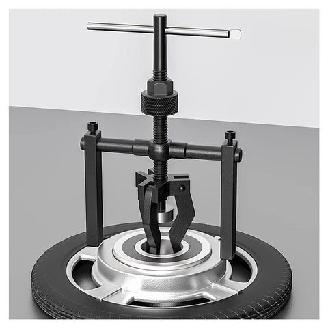 Heavy Duty 3 Jaw Bearing Puller For Internal And External Removal on wheel hub, steel construction, reversible jaws