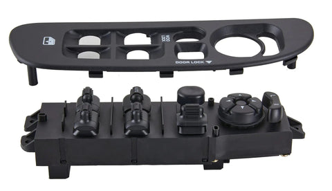 Driver Side Power Window Switch Replacement for Dodge Ram 1500 2500 3500 and Dakota Fits 2001 2004 2005 2009 Black Panel OE 56049805AB 68171680AA High Quality Window Control Master Switch