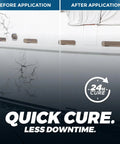 Fast Cure Marine Adhesive Sealant For Boats, Hulls, Decks, Ponds And RVs That Sticks Like A Boss, UV Resistant, Water Based