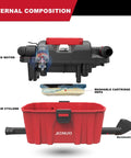Internal view of Cordless Wet and Dry Shop Vac With 20V 4.0Ah Battery And Charger, 2.5 Gallon Portable Vacuum Cleaner