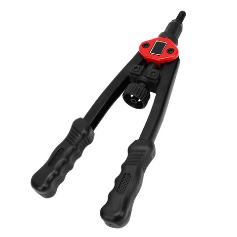 Heavy Duty Rivet Nut Tool Kit 320mm For M3 To M12 Fastening Bike Car And Marine Projects With Versatile Rivnuts For Metal Sheet Furniture Assembly And Workshop Tasks, black steel handle