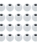 M4 Ball Nuts Knob Set White 30 Pack Steel Ball Caps For Furniture Cabinets Drawers Lamps And DIY Decor 9mm Diameter M4x0.7 Thread Blind