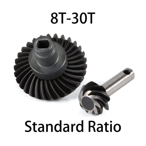 8T-30T helical axle gear set with dope overdrive and underdrive ratios for Axial SCX10 AR44 AR45 Capra VS4 10 F9 F10 builds