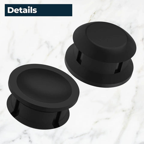 Overpressure Plug Replacement Part For Mirro Mirro-Matic Pressure Cookers And Canners Rubber Plug Seal, black, detailed view