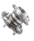 Front view of aluminum rear wheel hub assembly for AWD SUVs, fits Toyota Highlander 04 to 13, Venza 09 to 13, and Lexus RX 04 to 09 models.