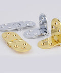 Flush Mounted Folding Hinges For Self-Supporting Door Flaps, DIY-Friendly Install in gold and silver finish, cabinet hardware view