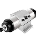 CNC spindle mount 65mm for 0.8kW and 1.5kW motors, cast aluminum bracket with 3 screws, suitable for water or air cooled spindles on CNC routers.