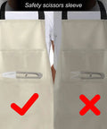 2 Pack Bonsai Pruning Scissors For Plants And Crafts with safety sleeve comparison on aprons