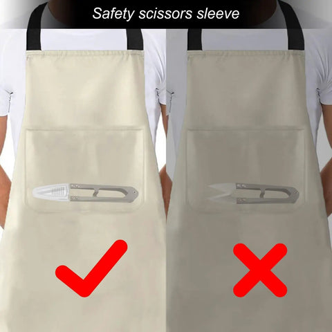 2 Pack Bonsai Pruning Scissors For Plants And Crafts with safety sleeve comparison on aprons