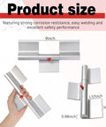 Beefy Six Pack 9 Inch Aluminum Greaseable WeldOn Door Hinges For Trailers And Trucks Heavy Duty Ramp Gate Hinges Aluminum Alloy Construction Durable Easy Install Rust Resistant Perfect For Utility Doors, 9-inch silver weld-on hinge