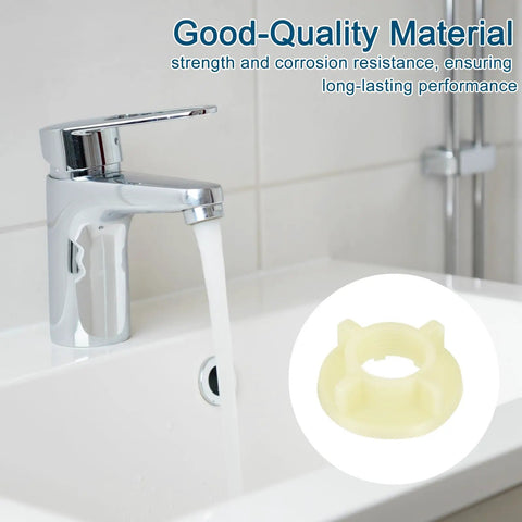 O Ring Faucet Locknut With O Ring Locking Nut Washer Spacer For Plumbing Lock Nut Female Thread Plastic White One Piece Replacement Faucet Fitting For Home And RV Durable Corrosion Resistant Kitchen Sink And Bath Plumbing