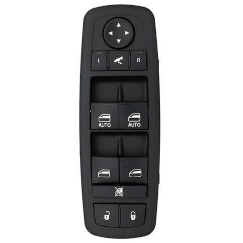 Driver Side Power Window Master Switch Fits 2016 2018 Ram 1500 2500 3500, 2019 2024 Ram 1500 Classic Laramie, Chrysler 300 2012, And Dodge Journey 2011 2012 Auto Window Button - front view showing 11-pin connector