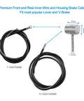 Bike Brake Lever Set For MTB Road And Folding Bikes Aluminum Alloy Levers With Two Brake Cables And Housing