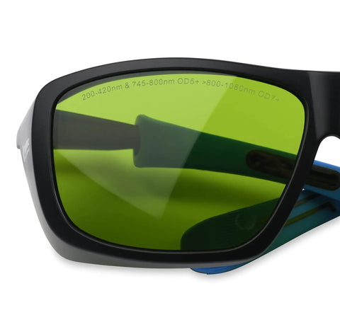 Adjustable Laser Hair Removal Safety Goggles Pro Grade For Diode Alexandrite And Nd YAG Wavelengths 755 800 And 1064 Nm