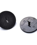 BMW Floor Mat Fasteners 4 Pack Replacement Clips With T Hook Anchors for Velour Carpet, front and back view of clips
