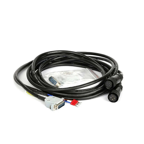Black cable with connectors for Beefy 220V 750W AC Servo Motor With 2.39 Nm Torque, 3000 RPM, single-phase drive precision motion control.