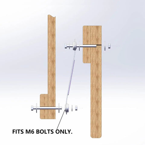 Beefy Bearing Arm Bracket Replacement Kit For Glider Rocker Parts Eight Piece Set, Heavy Duty Rustproof Steel With Galvanized Coating, Weather Resistant Hardware Built To Endure Sun And Humidity, fits M6 bolts