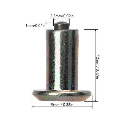 Grab These 100 Pcs Galvanized Carbide Tire Studs For Snow And Ice That Give Your Atv, UTV, Forklift And Offroad Tires Serious Grip On Slippery Ruts. This Heavy Duty Kit Lets You Screw In Hard Alloy Spikes With The Included Drill Bit Tool For Maximum. 12mm galvanized carbide tire stud, 9mm base, 2.3mm tip