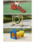 Doggie Dynamo Agility Training Set Outdoor Hurdles And Tunnel Obstacle Course For Backyards Builds Speed Balance And Focus