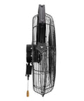 Side view of 18 Inch Wall Mount Fan For Garages, Shops, Barns And Patios, Industrial Grade Cooling With 1450 CFM