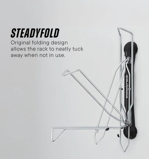 Heavy Duty Wall Mounted Bike Rack For Mountain Bikes No Lift Easy Rear Wheel Loading Space Saving Garage Storage