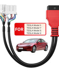 Tesla Diagnostic Cable Set for Model S Y 3 X for direct scanner pairing and OBD2 trouble code reading.