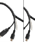 Spiral Cable Wrap Ten Feet One Half Inch Flexible Wire Sleeve For PC TV Computer Electrical Cables covering USB cords.
