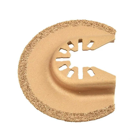 64mm half diamond oscillating tool blade for multi tools with quick release for grout mortar and concrete removal