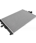 Straight Up Reliable High Grade Aluminum Battery Coolant Radiator Assembly For Tesla Model 3 And Model Y 2020 Through 2023 149417500A, smooth aluminum design.