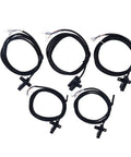 5 Piece Photoelectric Switch Sensor Set with U Shaped Slot for accurate detection and flexible positioning in machinery.