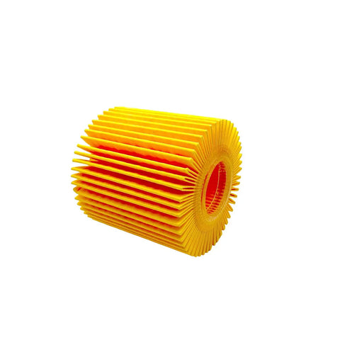 Yellow oil filter from Oil Filter Replacement For Toyota Camry RAV4 Sienna Highlander Avalon ES300h ES350 IS200t RX350 RX450h NX200t And More 04152-YZZA1 04152-31090 04152-YZZG1 DIY Friendly Easy Install Pack Of Four Built To Last