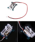 1.5g Micro Servo Linear Actuator With Coreless Motor Nylon Gear for tiny drones showing wiring and gears close-up.