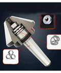 Heavy Duty Morse Taper Live Center Rotating Mushroom Head CNC Tailstock Support Crushes Feedback Solid Stainless Steel close-up showing internal components and bearings.