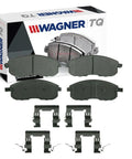 Front Disc Brake Pad Set For Nissan Sentra 2.5L 4-Cylinder 2007-2011 Replacement Pads With Hardware displayed with box