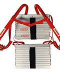 Retractable 3-Story Fire Escape Ladder 25 Feet For Home Emergency Safety Must-Have Window Frame Hooks on folded ladder