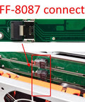 Close-up of SFF-8087 connector on 4U Rackmount Server Chassis With 24 Hot Swap 3.5 Inch Bays And 6 SFF 8087 Backplanes Supports ATX