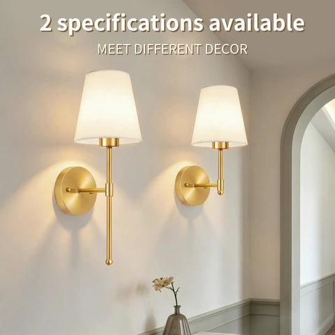 No Strings Attached Battery Wall Sconces Set Of Two Rechargeable Wireless Indoor Lights Cordless Modern hallway lamps on wall.