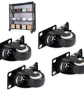 Heavy Duty 2 Inch Swivel Caster Wheels With Dual Lock Brakes for smooth rolling and secure mobility on furniture and workbenches.