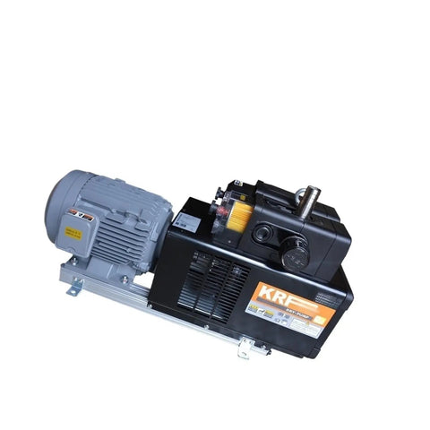 Professional Grade Industrial Vacuum Pump Built Like A Tank For Factory Automation High Accuracy Krf110Vb04 Model side view with motor.