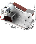 Mini Belt Sander And Grinder Machine Sharpener Perfect For DIY Polishing High Speed Steel Drill Bits Tungsten Tools adjustable worktable.