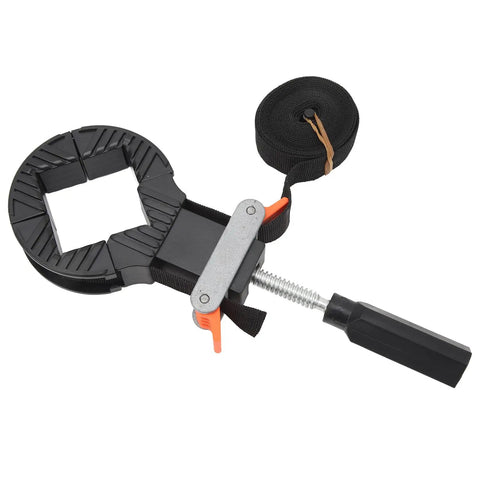 Heavy Duty Adjustable Frame Strap Clamp With No Sweat Handle Tensioner And Tough Four Meter Nylon Webbing for woodworking projects.