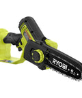 Lightweight 6 Inch Cordless Mini Chainsaw Featuring Brushless Motor And Quick Adjust Chain Tensioning For Smooth Pruning.