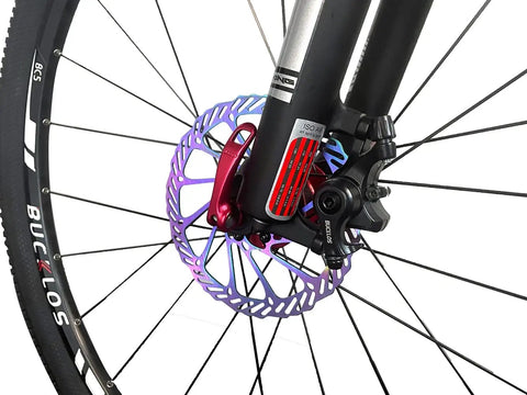 MTB Disc Brake Kit for Mountain Bikes Mechanical Caliper With Aluminum Alloy Body 160mm Stainless Rotor on bike wheel