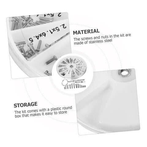 Eyeglass Repair Kit With Screws And Mini Screwdriver And Storage Case Dope Handy Tool For Quick Sunglasses And Eyewear Repairs
