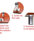 Installation steps for Adjustable Aluminum Furniture Legs For Sofa And Table Four Pack Height Adjusts Two Centimeter Height Stabilize Uneven Floors Beefy Support For Home Office Desks Breakfast Bars And Modern Decor