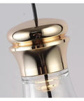 Close-up of Dine Dining Room Bedroom Pendant Lights Indoor Lighting Ceiling Lamp, showcasing gold fixture details.