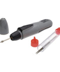 Cordless Motorized Bead Reamer For Opening And Enlarging Holes In Glass Ceramic Or Stone With 3 Diamond Points Includes 2 AA Batteries