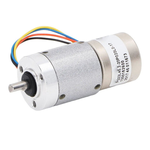 Hardcore Two Phase Four Wire Mini Gear Motor Crafted From Rust Resistant Stainless Steel Helical Gears for 3D printers and robots.