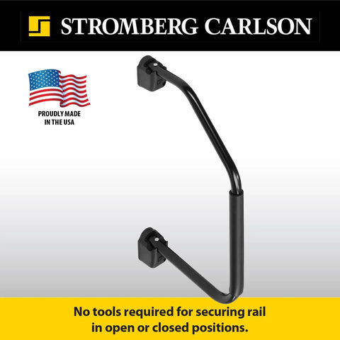 Stay Planted On The Steps Black Foam Grip Assist Rail For Rv Porches And Basement Stairs Heavy Duty Indoor Outdoor Safety Bar.
